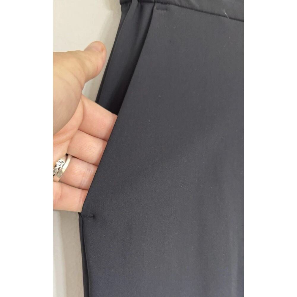 Athleta Pinnacle High Rise Trouser Pants Wide Leg Women’s Size 6 Black Pockets - Picture 7 of 12
